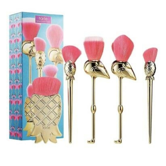 NEW🌺Tarte Flamingo MakeUp Brush Set - Picture 3 of 5